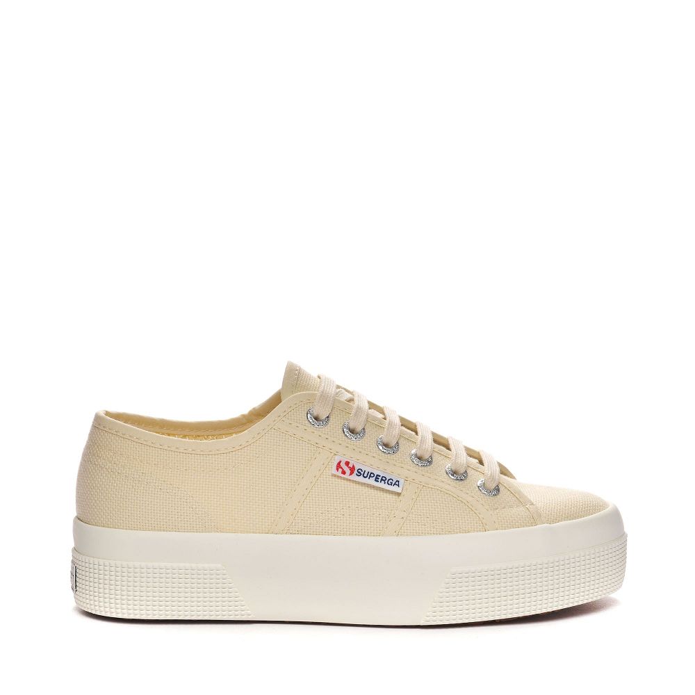 Superga 2740 Beige Platform Sneakers - Women's USA | US2475152